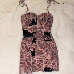 Printed Pink Dress